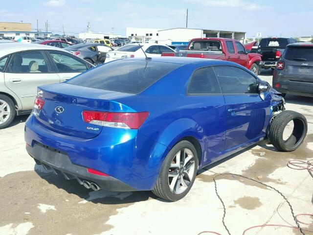 KNAFW6A39A5138769 - 2010 KIA FORTE BLUE photo 4