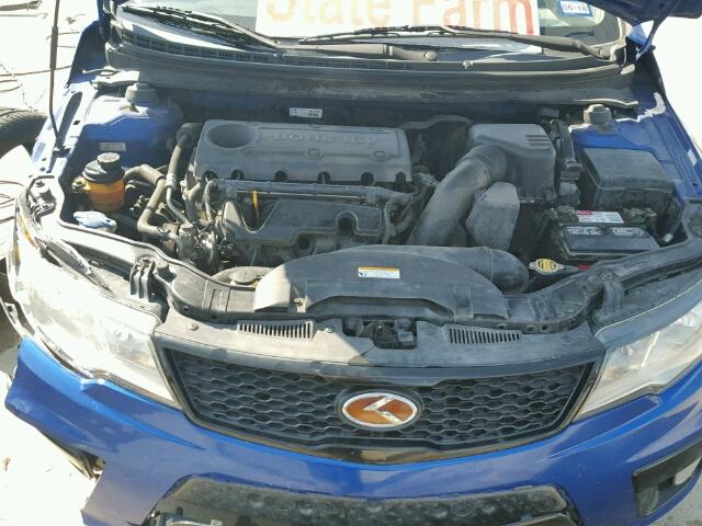 KNAFW6A39A5138769 - 2010 KIA FORTE BLUE photo 7