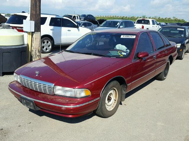 1G1BL52W5RR150475 - 1994 CHEVROLET CAPRICE CL MAROON photo 2