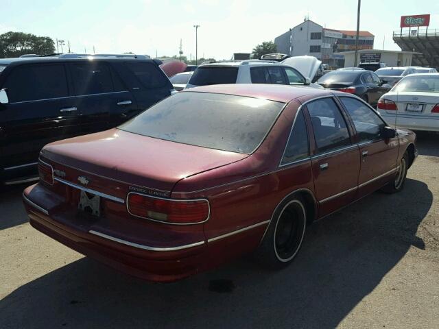 1G1BL52W5RR150475 - 1994 CHEVROLET CAPRICE CL MAROON photo 4