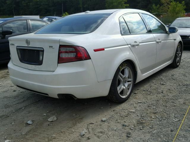 19UUA66268A033750 - 2008 ACURA TL WHITE photo 4