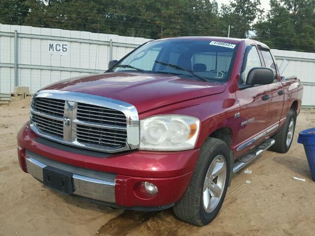 2D7HA18217S119935 - 2007 DODGE RAM 1500 S BURGUNDY photo 2