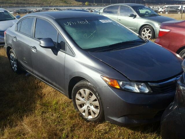 19XFB2F57CE090214 - 2012 HONDA CIVIC LX GRAY photo 1