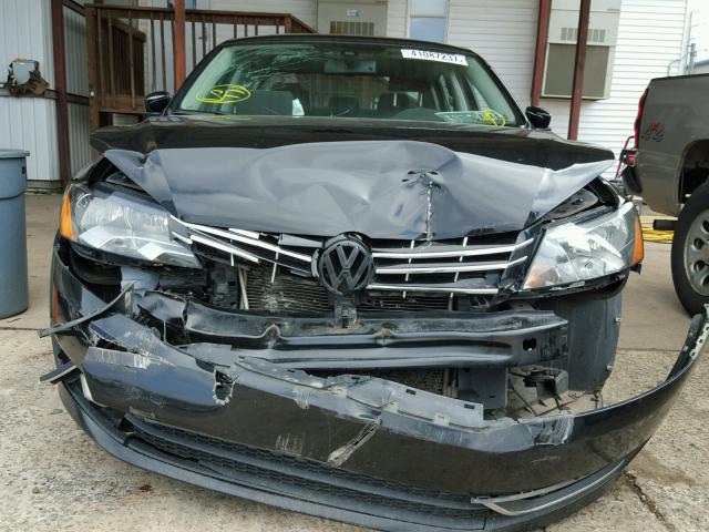 1VWCP7A37DC069005 - 2013 VOLKSWAGEN PASSAT SEL BLACK photo 9