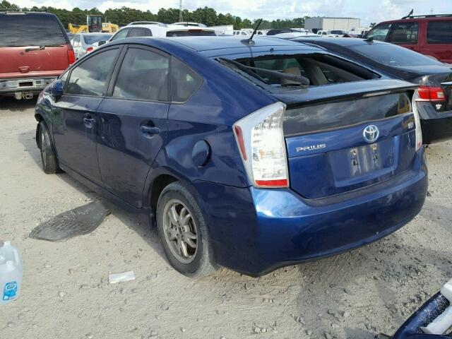 JTDKN3DU2B1399404 - 2011 TOYOTA PRIUS 蓝色 照片 3