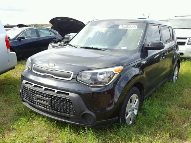 KNDJN2A26E7062518 - 2014 KIA SOUL BLACK photo 2