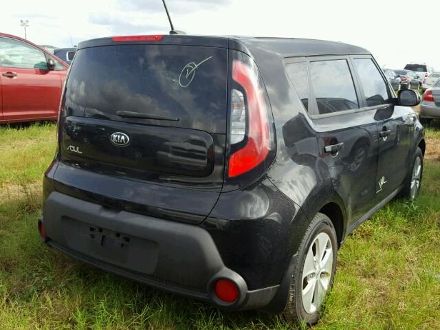 KNDJN2A26E7062518 - 2014 KIA SOUL BLACK photo 4