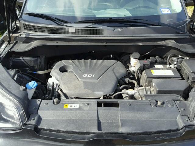 KNDJN2A26E7062518 - 2014 KIA SOUL BLACK photo 7