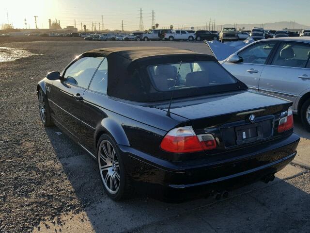 WBSBR93422EX24367 - 2002 BMW M3 BLACK photo 3