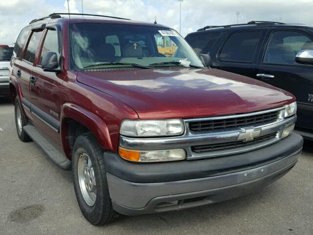 1GNEC13ZX2R207286 - 2002 CHEVROLET TAHOE C150 MAROON photo 1