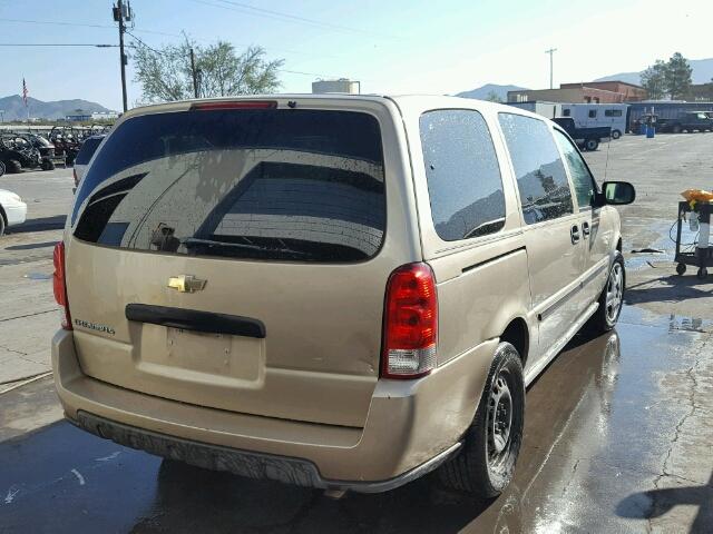 1GNDV23L06D124105 - 2006 CHEVROLET UPLANDER L TAN photo 4