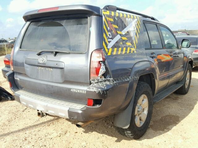 JTEBU14R938006943 - 2003 TOYOTA 4RUNNER SR GRAY photo 4