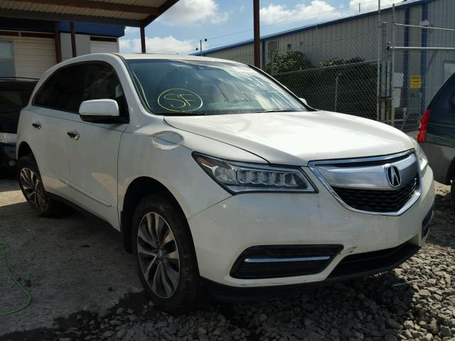 5FRYD4H44EB018580 - 2014 ACURA MDX TECHNO WHITE photo 1