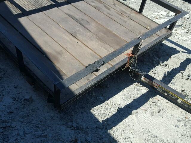 4YMUL0811GG061054 - 2016 UTILITY TRAILER BLACK photo 8