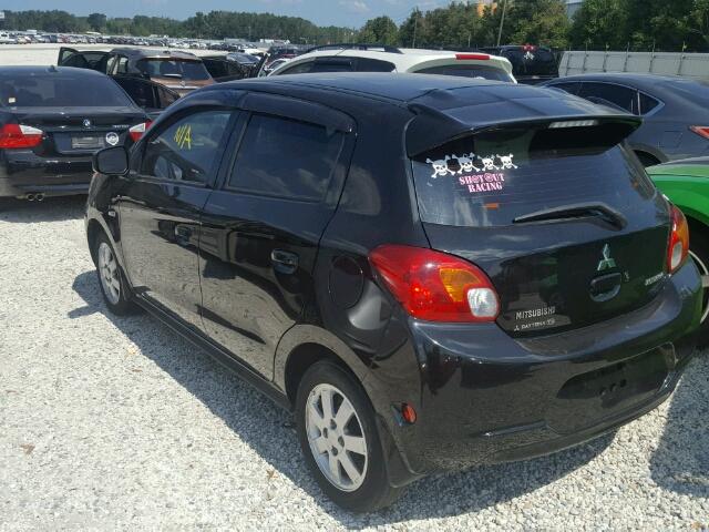 ML32A4HJ7EH025306 - 2014 MITSUBISHI MIRAGE ES BLACK photo 3