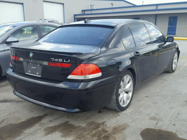 WBAGN63493DR16784 - 2003 BMW 745 LI BLACK photo 4