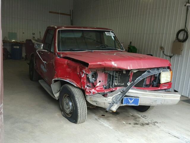 1FTHF25M2MNA80760 - 1991 FORD F250 RED photo 1