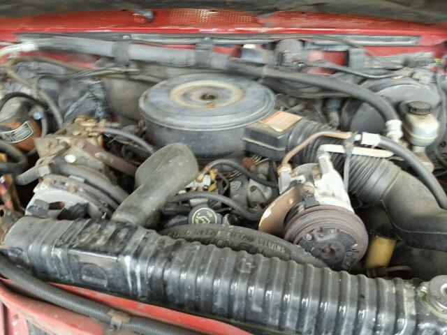 1FTHF25M2MNA80760 - 1991 FORD F250 RED photo 7