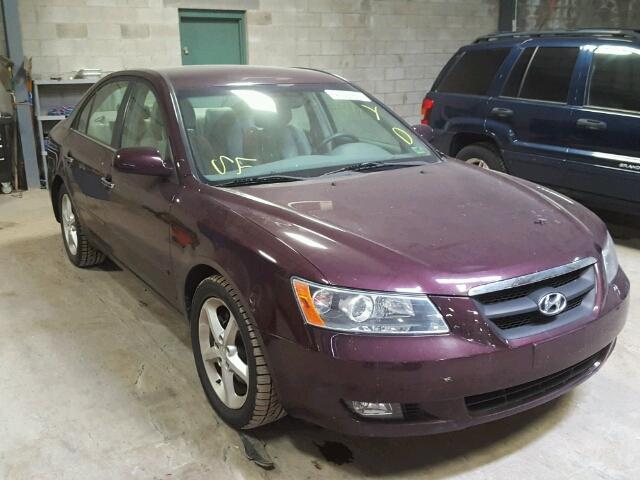 5NPEU46F76H013689 - 2006 HYUNDAI SONATA GLS BURGUNDY photo 1