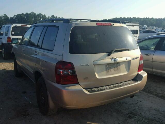 JTEDP21A260122458 - 2006 TOYOTA HIGHLANDER TAN photo 3