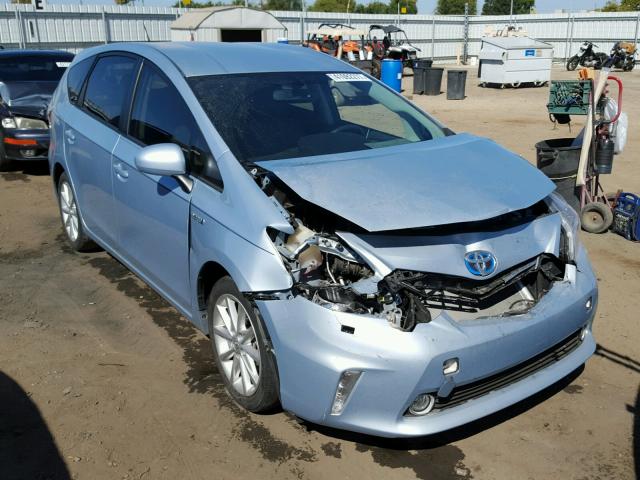 JTDZN3EUXC3154501 - 2012 TOYOTA PRIUS V BLUE photo 1