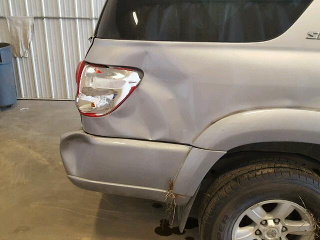 5TDBT44A47S280846 - 2007 TOYOTA SEQUOIA SILVER photo 9