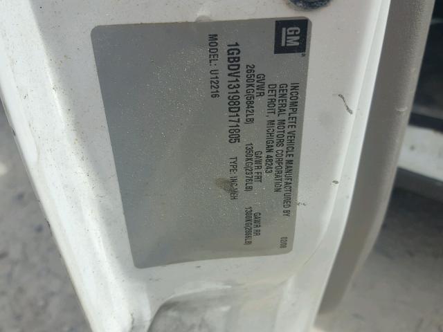 1GBDV13198D171805 - 2008 CHEVROLET UPLANDER I WHITE photo 10