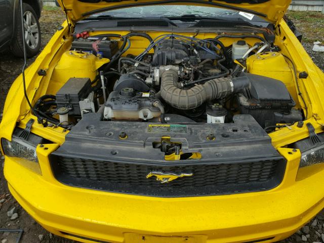 1ZVFT80N055148510 - 2005 FORD MUSTANG YELLOW photo 7