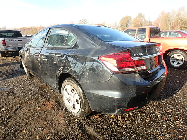 2HGFB2F58DH549757 - 2013 HONDA CIVIC LX BLACK photo 3