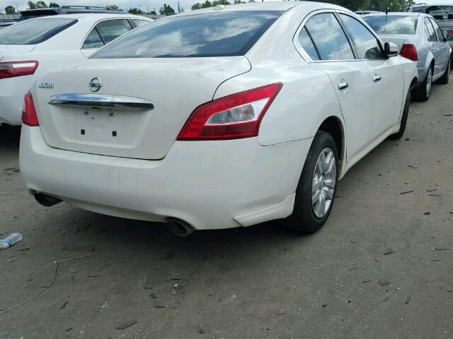 1N4AA5AP3AC836272 - 2010 NISSAN MAXIMA S WHITE photo 4