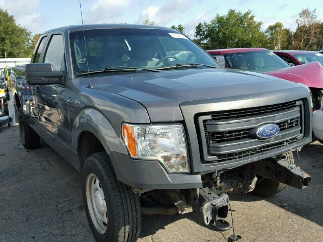 1FTEX1EM8EKD63015 - 2014 FORD F150 SUPER CHARCOAL photo 1