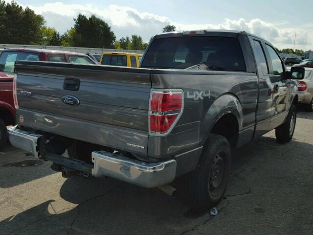 1FTEX1EM8EKD63015 - 2014 FORD F150 SUPER CHARCOAL photo 4