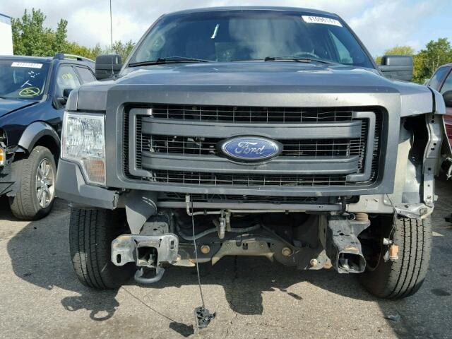 1FTEX1EM8EKD63015 - 2014 FORD F150 SUPER CHARCOAL photo 9