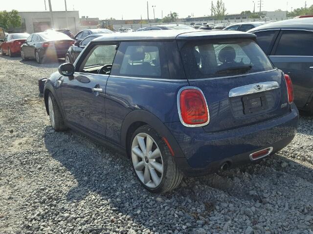 WMWXM5C59F3A59613 - 2015 MINI COOPER BLUE photo 3