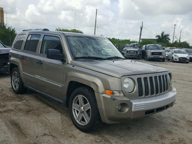 1J8FF48W28D697192 - 2008 JEEP PATRIOT LI BEIGE photo 1