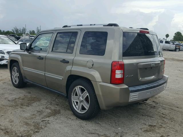 1J8FF48W28D697192 - 2008 JEEP PATRIOT LI BEIGE photo 3