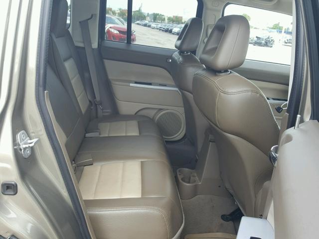 1J8FF48W28D697192 - 2008 JEEP PATRIOT LI BEIGE photo 6