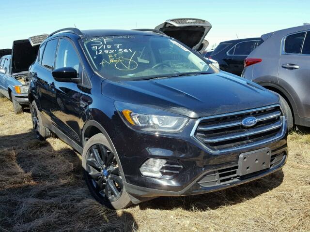 1FMCU0GDXHUC00278 - 2017 FORD ESCAPE BLACK photo 1