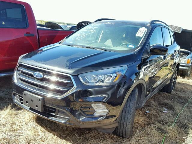 1FMCU0GDXHUC00278 - 2017 FORD ESCAPE BLACK photo 2