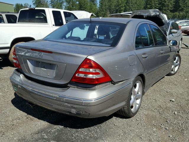 WDBRF56H36F775610 - 2006 MERCEDES-BENZ C 350 BEIGE photo 4