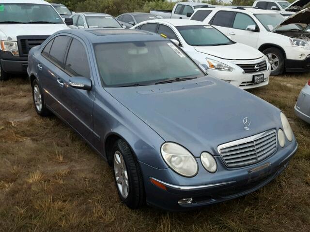 WDBUF65J63A266544 - 2003 MERCEDES-BENZ E BLUE photo 1