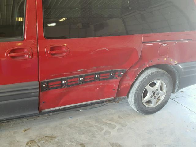 1GMDX03E31D336851 - 2001 PONTIAC MONTANA RED photo 9