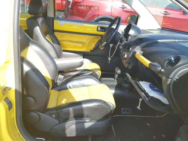 3VWCD21C42M458773 - 2002 VOLKSWAGEN NEW BEETLE ყვითელი ფოტო 5