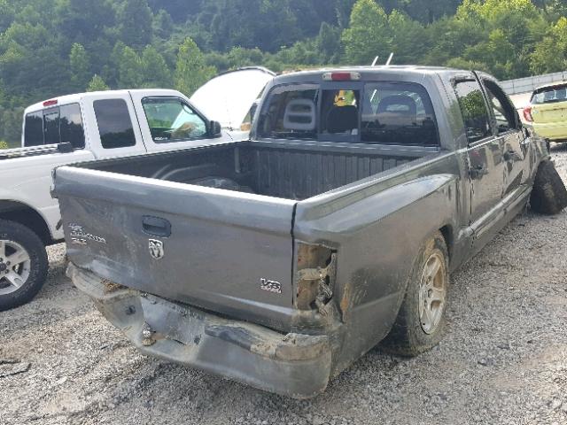 1D7HW48N66S716283 - 2006 DODGE DAKOTA QUA GRAY photo 4