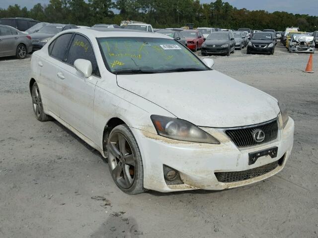 JTHBF5C28C5171411 - 2012 LEXUS IS WHITE photo 1