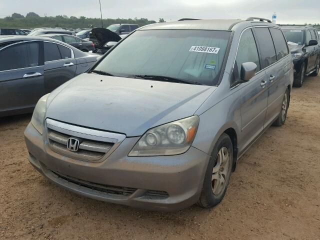 5FNRL38407B114826 - 2007 HONDA ODYSSEY EX GRAY photo 2