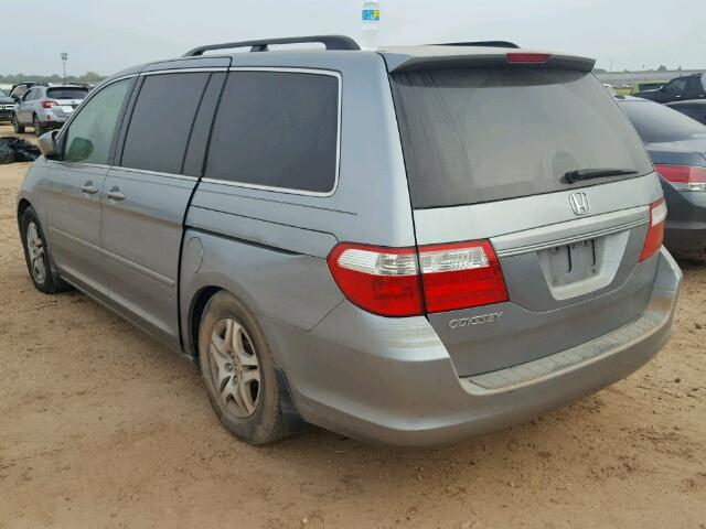 5FNRL38407B114826 - 2007 HONDA ODYSSEY EX GRAY photo 3