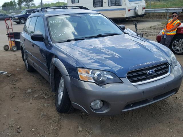 4S4BP61C057386915 - 2005 SUBARU LEGACY OUT BLUE photo 1