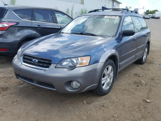 4S4BP61C057386915 - 2005 SUBARU LEGACY OUT BLUE photo 2