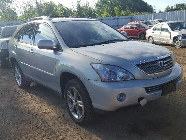 JTJHW31U882067785 - 2008 LEXUS RX 400H SILVER photo 1